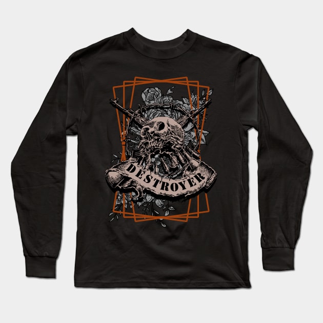 Destroyer II Long Sleeve T-Shirt by DeathAnarchy